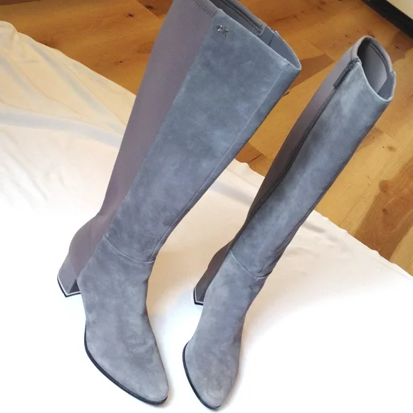 Calvin Klein Gray Freeda Tall Boot - Picture 1 of 11